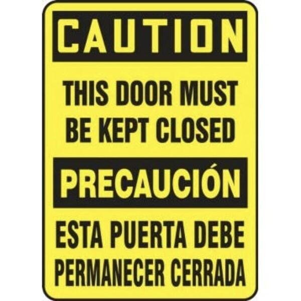Accuform BILINGUAL OSHA CAUTION SAFETY SIGN SBMABR609XV SBMABR609XV - main